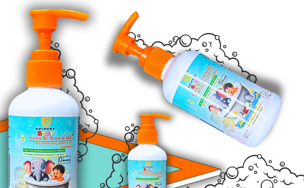 Bripure Nose to Toes Bodywash: The Perfect Herbal Solution for Your Child’s Sensitive Skin